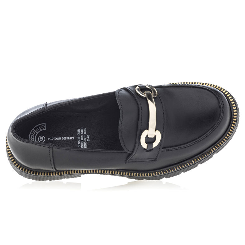 Svarte loafers/båtsko til jente