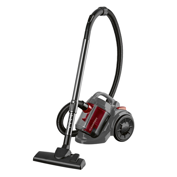 Aspirador de pó ciclônico 800W, preto/vermelho