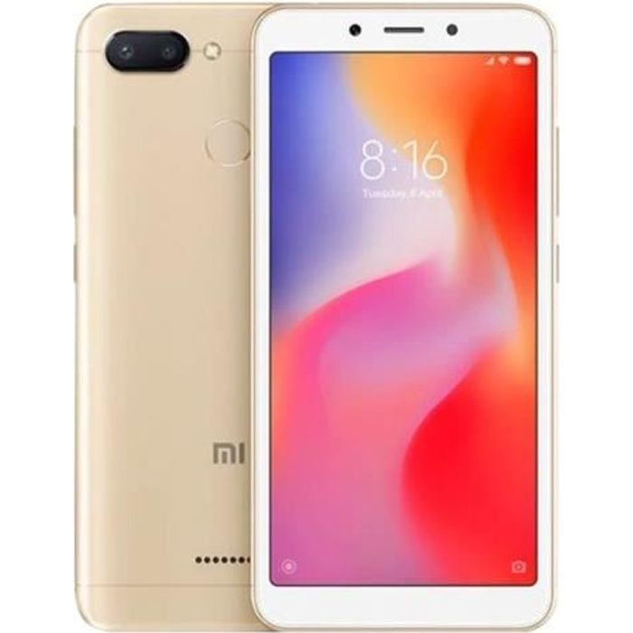 XIAOMI Redmi 6 32 Go Or - Reconditionné - Excellent état