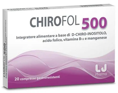 CHIROFOL Chirofol 500 20 comprimés gastro-résistants Complément alimentaire à base d'acide folique