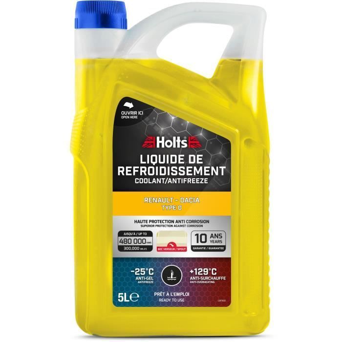 Coolant - HOLTS - HAFR0004B - Dedicated to Renault-Dacia Type D 5L + Nozzle