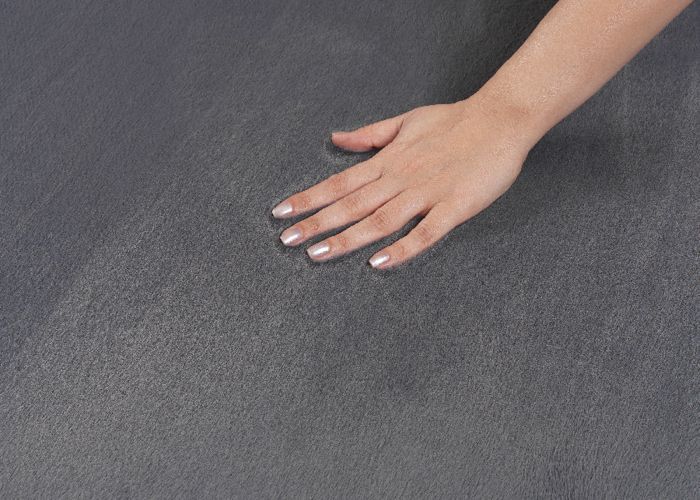 Alfombra para salón - THE CARPET - Acogedora - Lavable - Oeko-Tex - Antracita - 240x340 cm