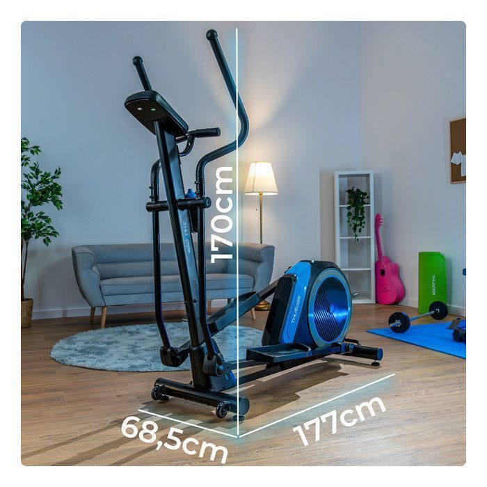 THUNDER® GROW Ellittica | Elettromagnetica | 130 kg | Bluetooth | 32 livelli di resistenza | Sensori | Ruote per il trasporto