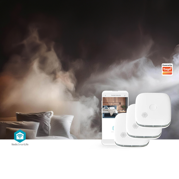 detectoare de fum cu durată de viață de 10 ani, WIFIDS21WT3, SmartLife