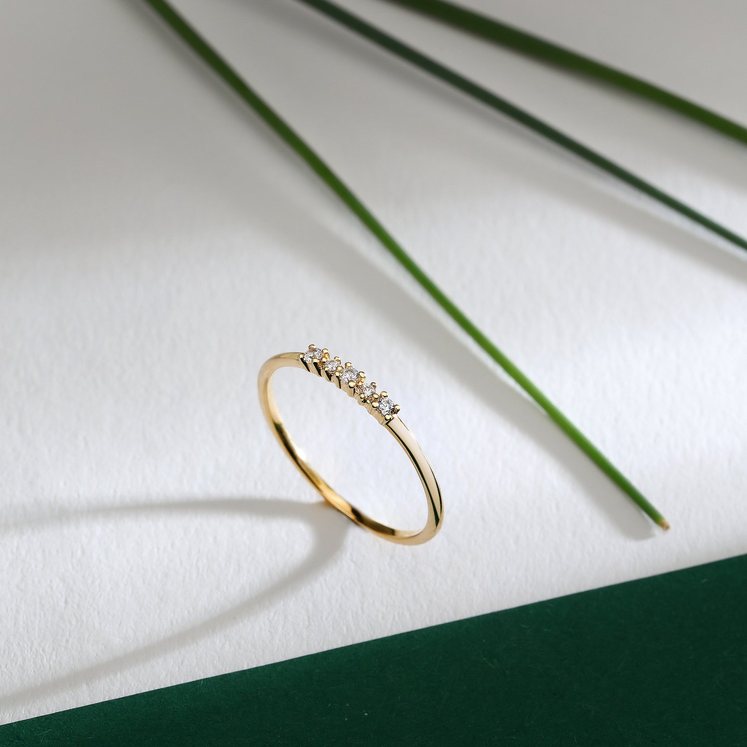 Live Diamond Bagues or jaune
