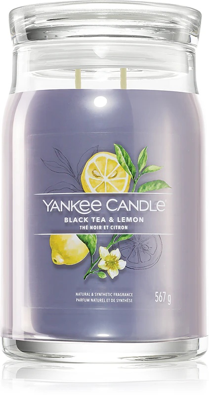 Yankee Candle juodosios arbatos ir citrinos kvapo žvakė
