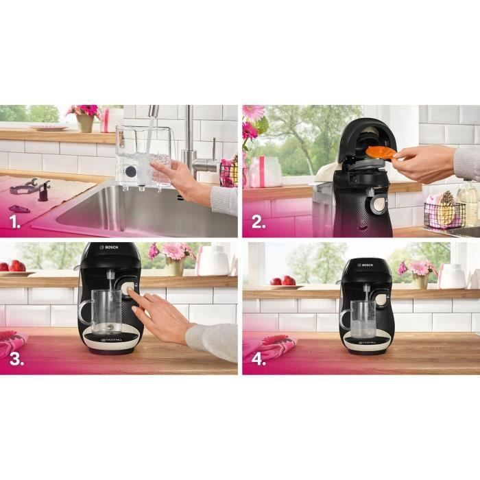 Multi-beverage coffee machine - BOSCH - TASSIMO - T10 Happy Vanilla - 1400 W