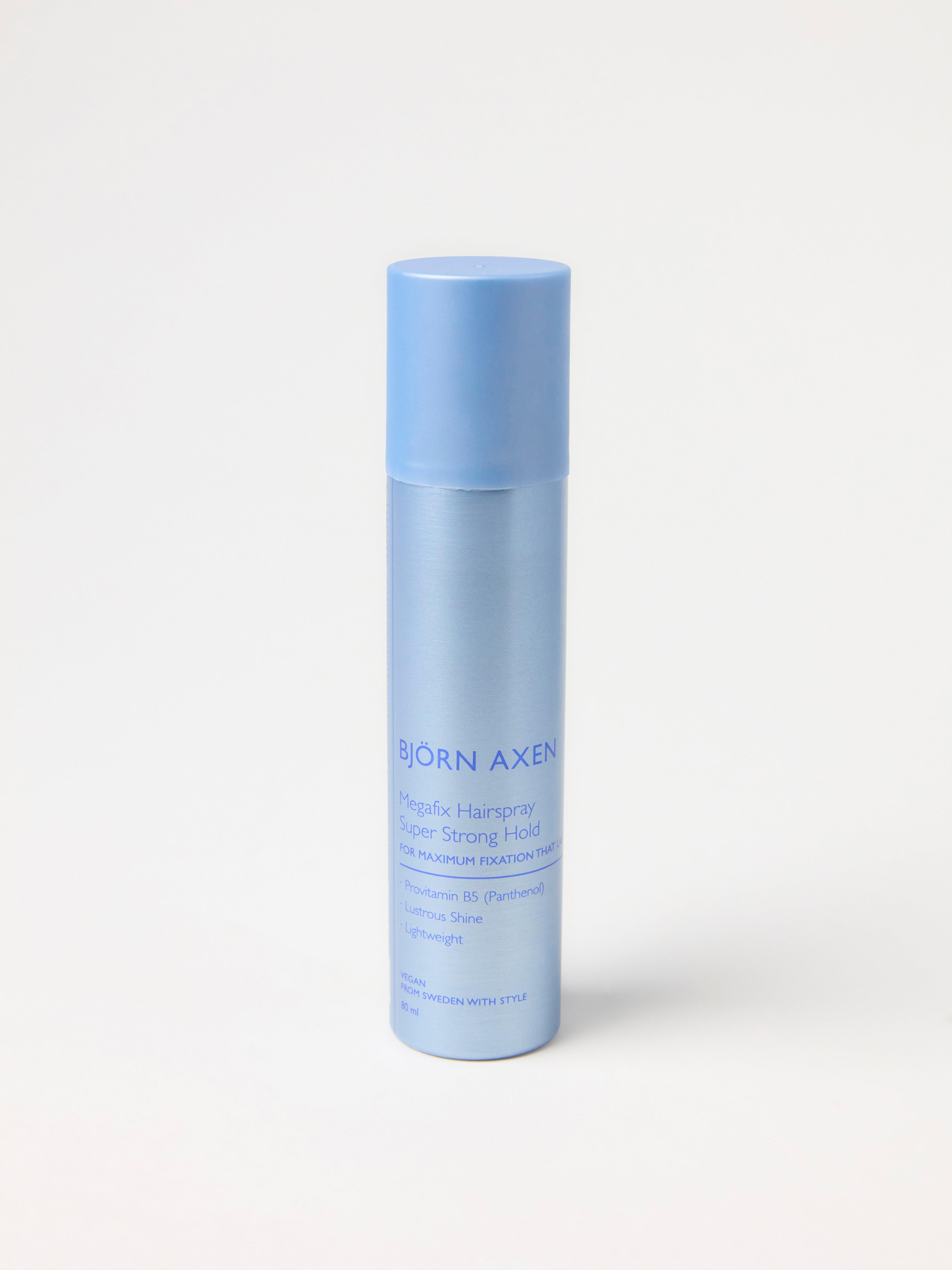 Spray de cabelo Björn Axén Megafix, tamanho viagem, sem cor.