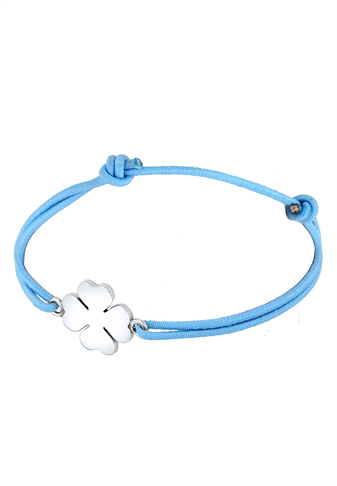 Elli Femmes Trèfle à quatre feuilles porte-bonheur en argent sterling 925 plaqué or rose