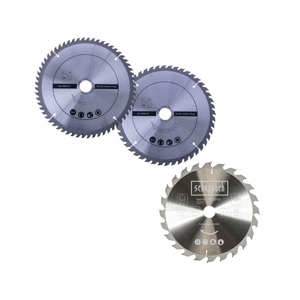 Kreissägeblatt, Ø 254 mm, set de 3