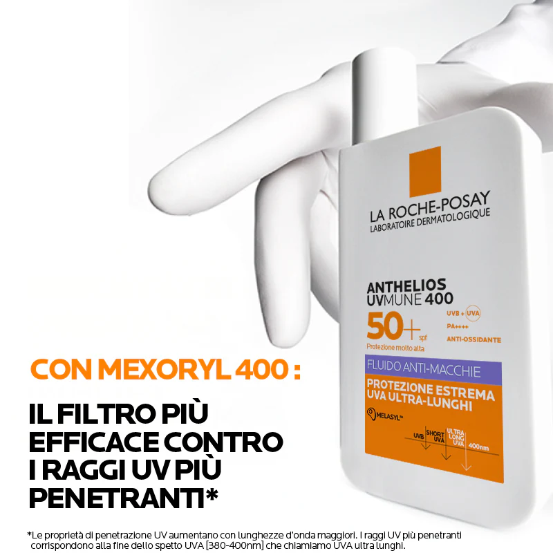 Anthelios UVMune 400 Fluido Anti-macchie SPF50+ - Solare viso alta prot.