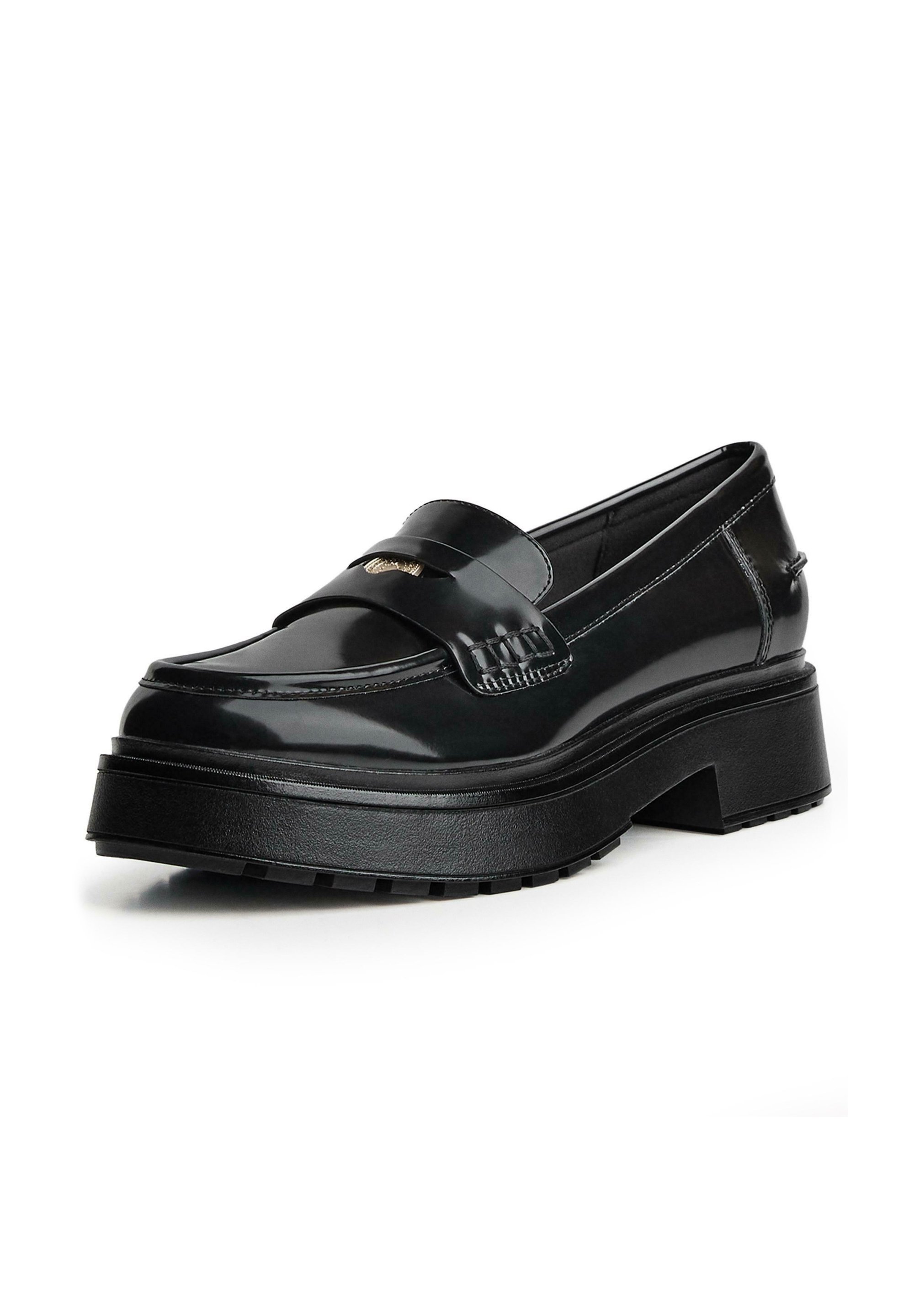 Bershka CHUNKY - LOAFERS - Slip-ons - zwart