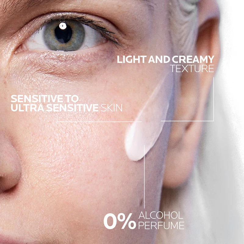 La Roche-Posay Toleriane Sensitive prebiotický hydratační krém, který snižuje přecitlivělost pokožky.