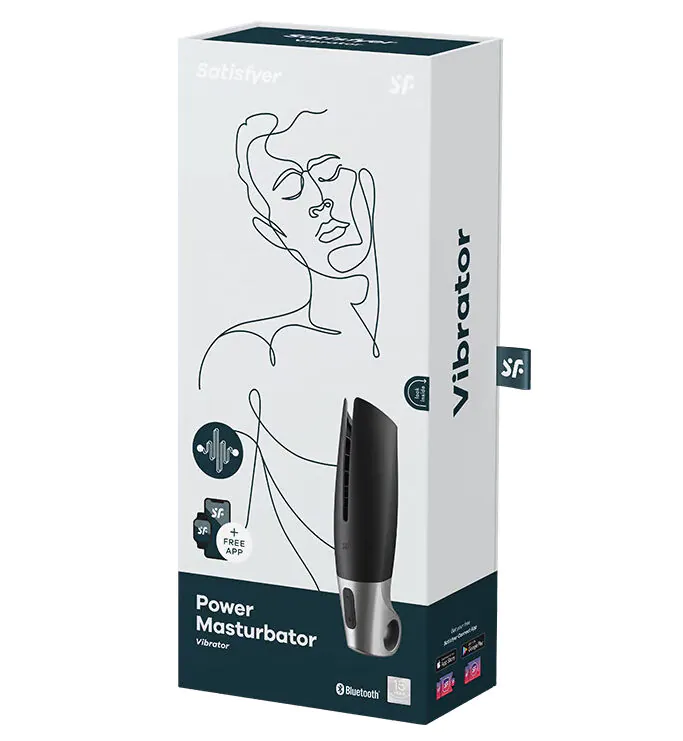 Satisfyer Power Connect App Black Silver Mastrurbator