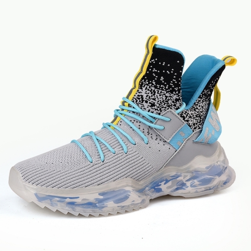 Scarpe da ginnastica casual traspiranti da uomo, comode e morbide, scarpe da corsa da uomo, suola spessa, allacciatura, calzature stabili e resistenti all'usura, Zapatos