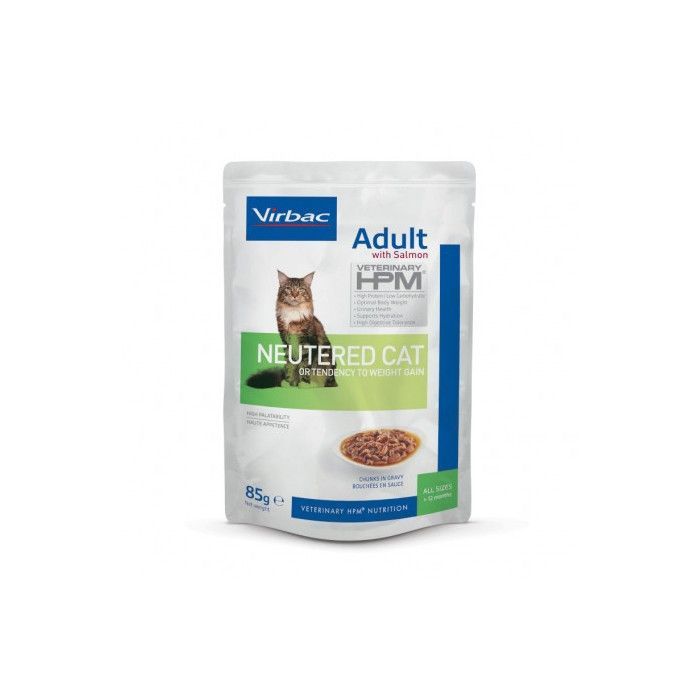 Croquettes - Virbac - Veterinary HPM Neutered Chat Adulte - 7kg - Faible en glucides - Riche en protéines