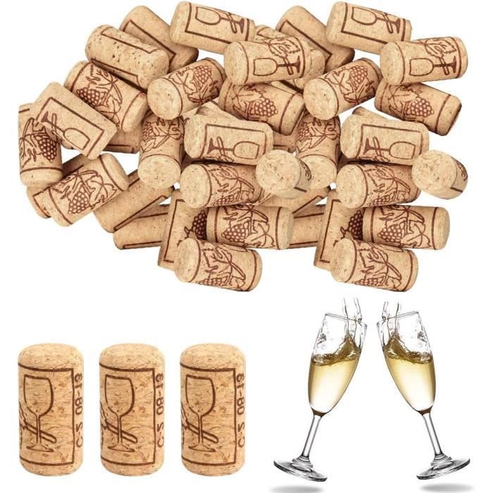 Tapón para vino - Sin especificar - 21*40 mm - Corcho apto para uso alimentario - 100 unidades - Reutilizable