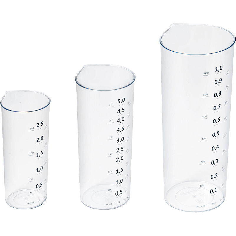 Messbecher aus Kunststoff, 1/3, 1,0 Liter