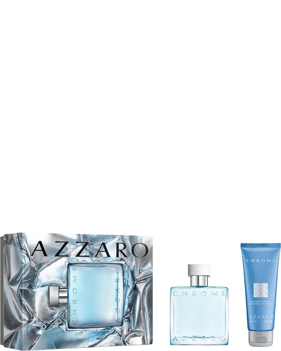 Σετ δώρου AZZARO Chrome Eau De Toilette - Chrome Eau De Toilette, Σαμπουάν για Μαλλιά & Σώμα