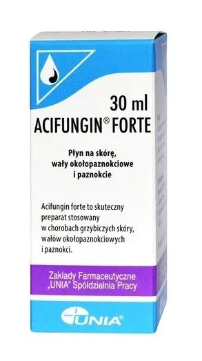 Acifungin Forte, Preparat na grzybicę paznokci, Płyn