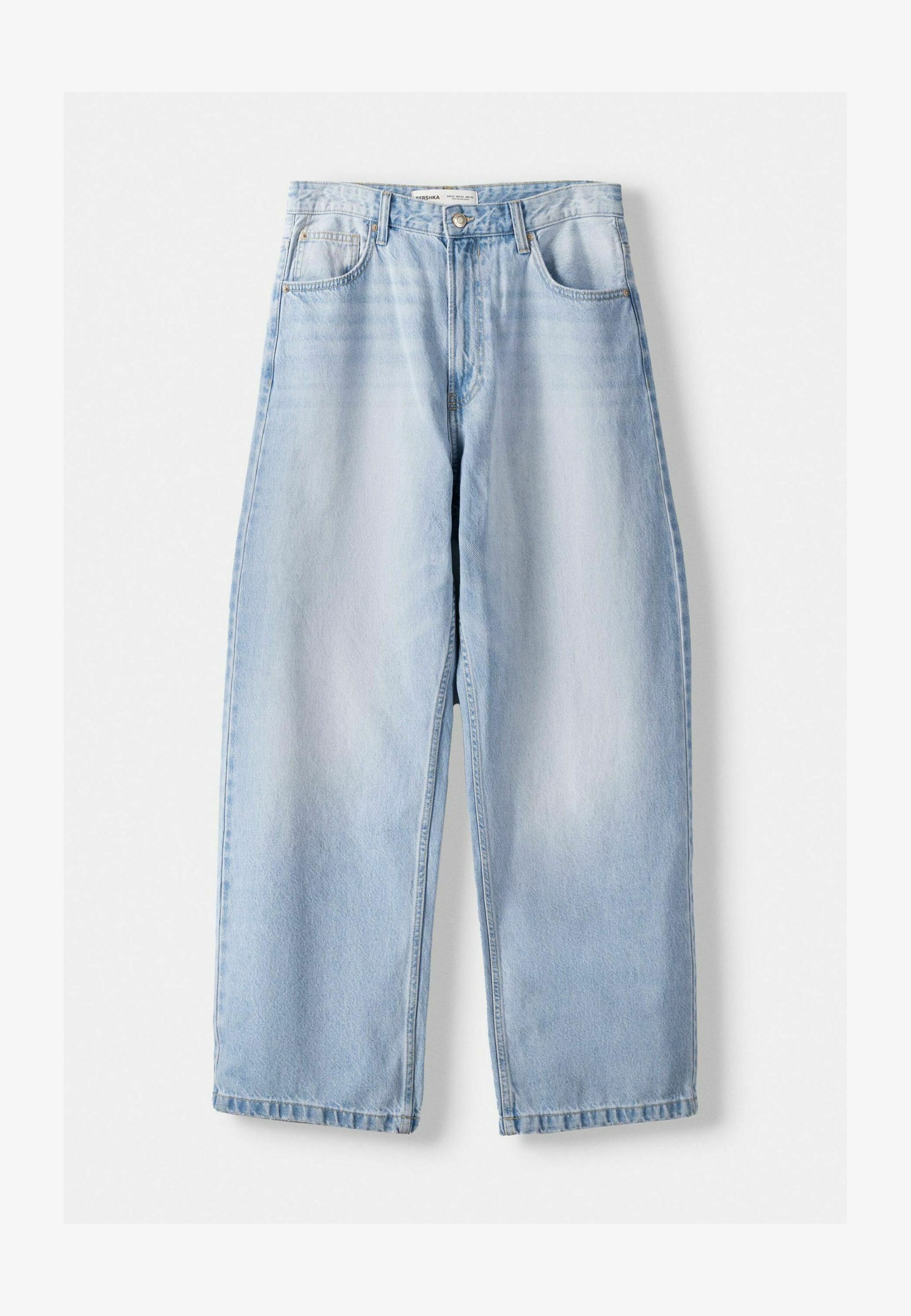 Bershka BAGGY - Jeans larghi - azzurro