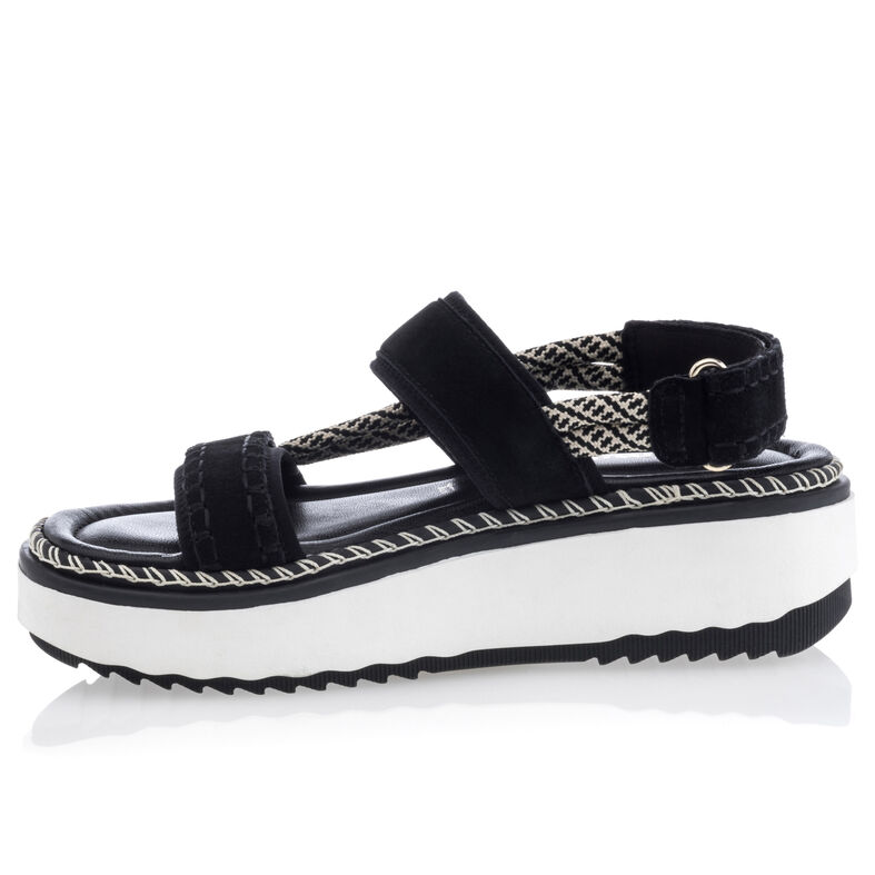 Sorte sandaler / sko med åben tå til kvinder