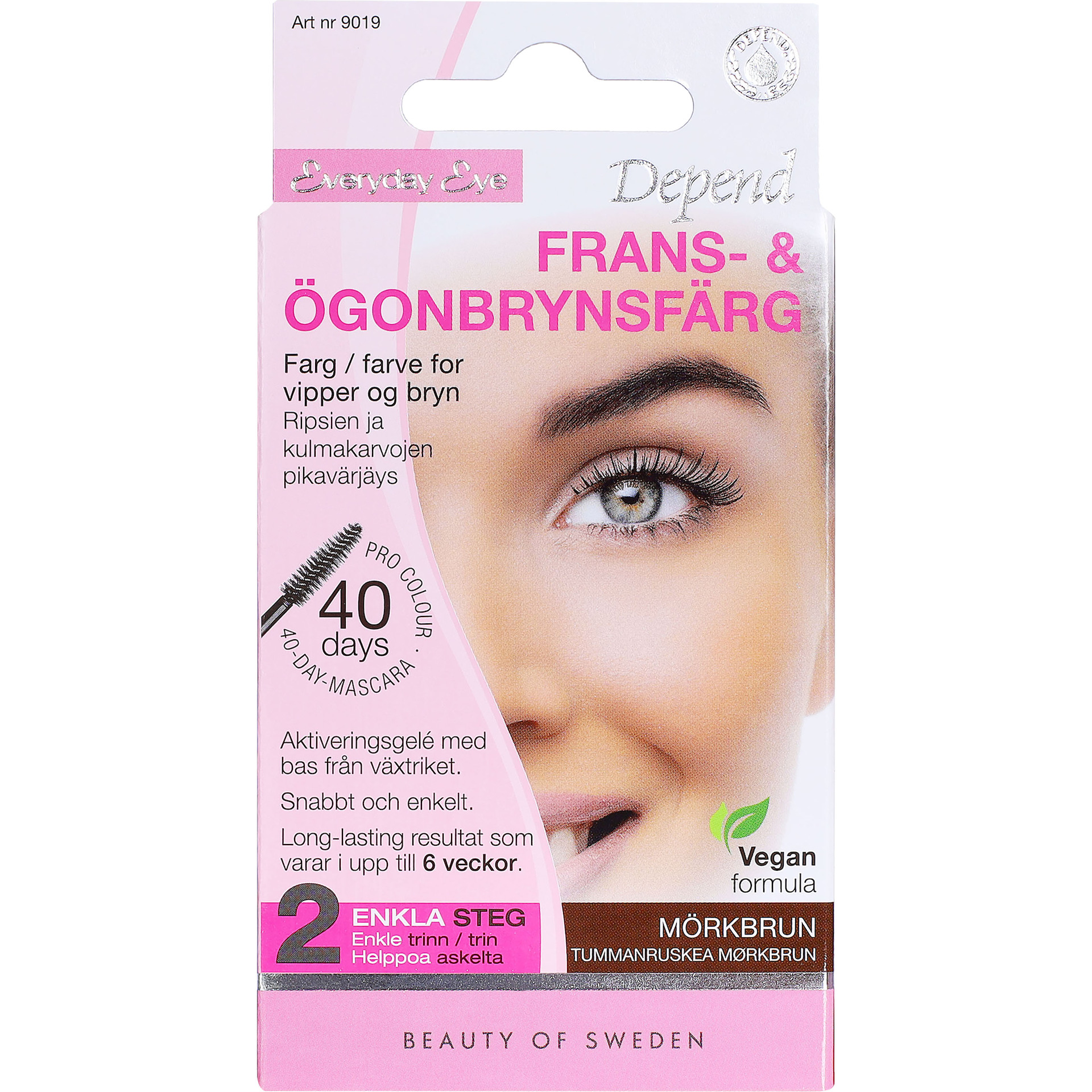 Vopsea permanentă pentru gene și sprâncene Everyday Eye, maro închis - Depend