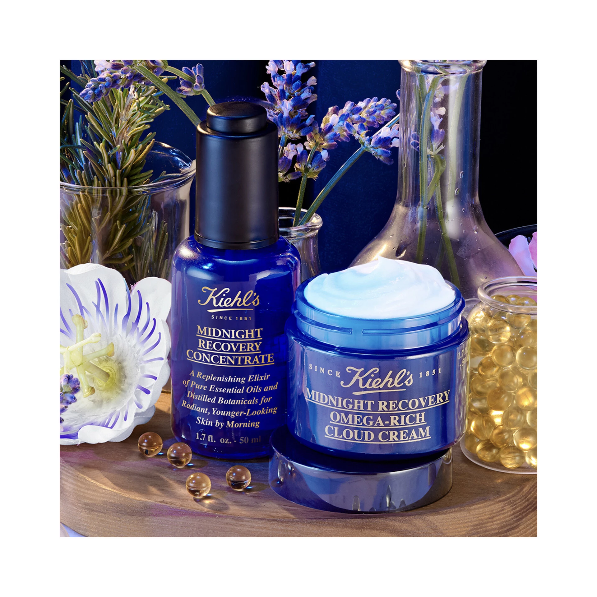 Cremă facială Midnight Recovery bogată în Omega Cloud 50 ml - Kiehl's