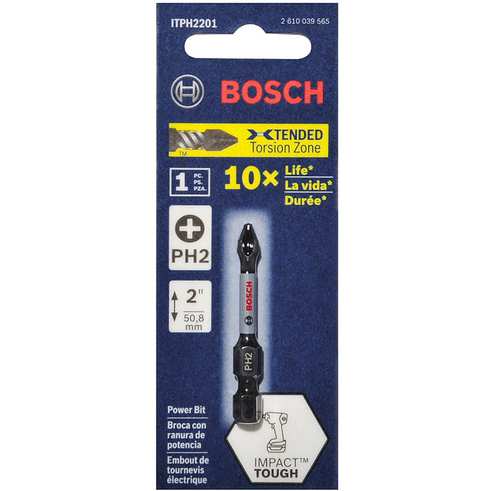 BOSCH PH2 x 50 mm Phillips-Schlagschrauberbits – IMPACT TOUGH