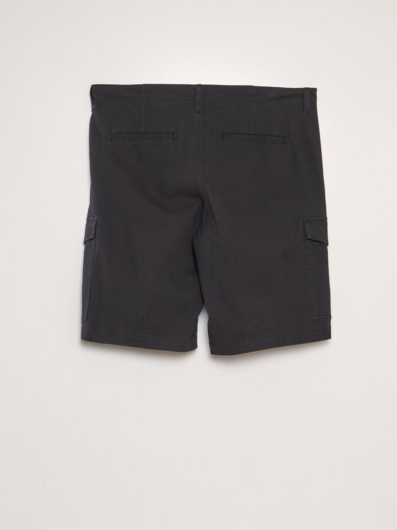 Bermudy multi-pocket 'Produkt' - czarne