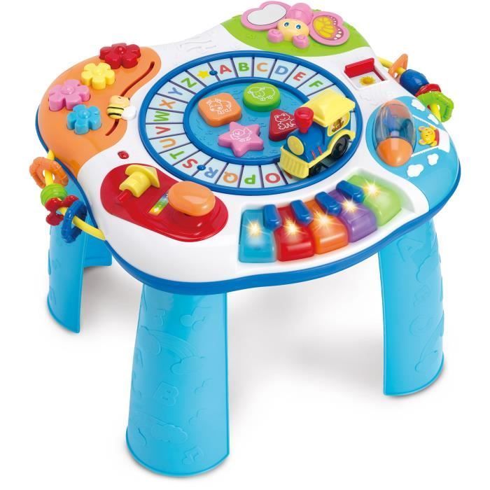 Baby Activity Table - Piano and Train - Blue - from 12 months