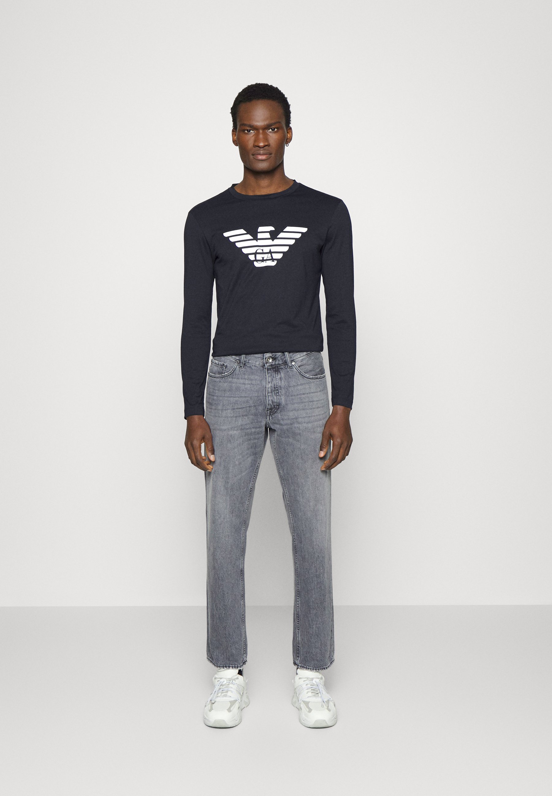 Emporio Armani Top s dlhým rukávom - blunavy aquila
