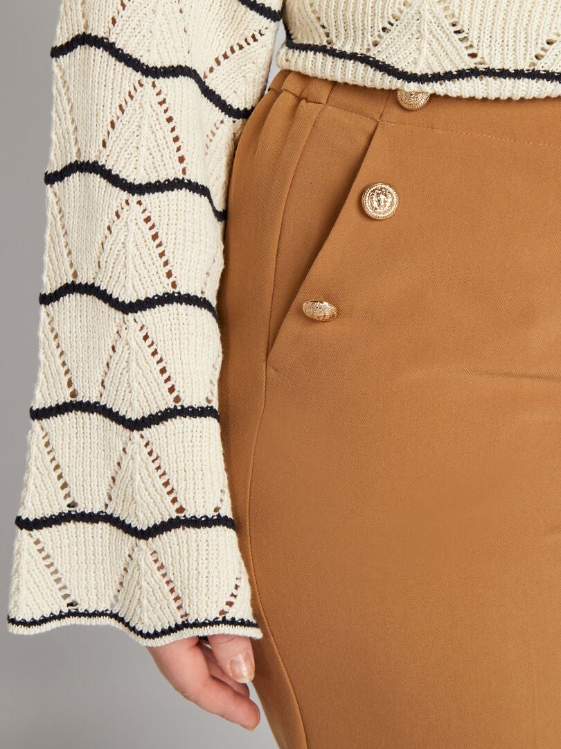 Rechte broek - BEIGE