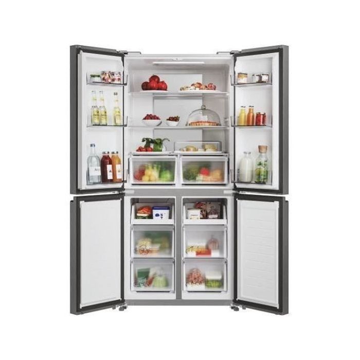 Frigorifero multiporta - CANDY CFQQ5T817EPS - 467L (311L + 156L) - No Frost - Classe energetica E - Argento