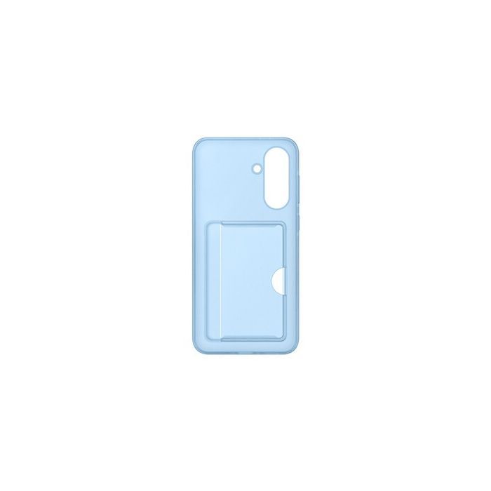 Funda trasera y carcasa azul para Samsung Galaxy A36 5G con tarjetero.