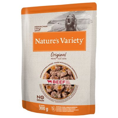 Nature's Variety Mischpackung Original Pastete ohne Getreide, mittel/maxi, 8 x 300 g