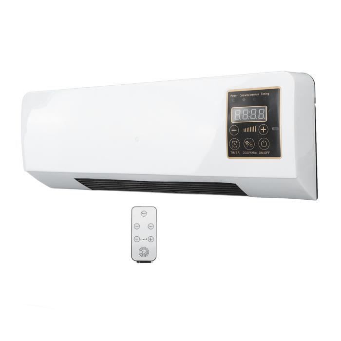 Petit climatiseur - GOTOTOP - Mural Chauffant - Portable - Ventilateur - Blanc