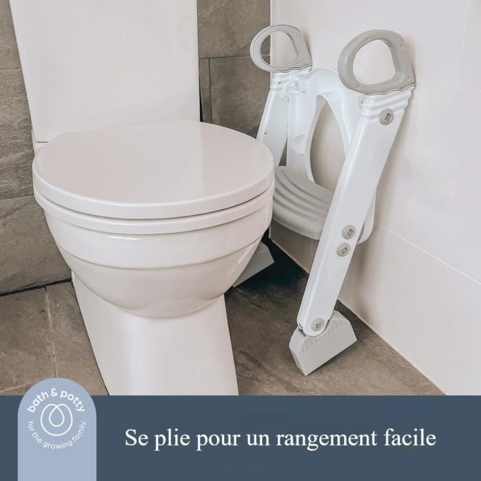 DREAMBABY STEP-UP Toilettensitz – Töpfchentraining – 2 verstellbare Stufen – Aqua