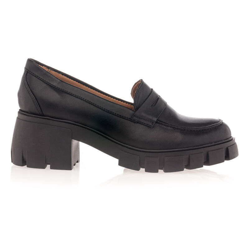 Svarta loafers/båtskor för kvinnor