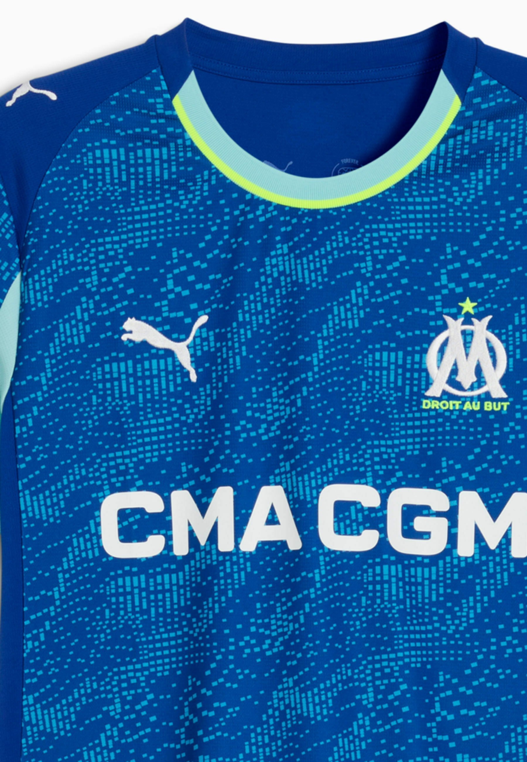 Puma OM 3RD JERSEY REPLICA - Sport-T-Shirt - leuchtendes Blau-Azur