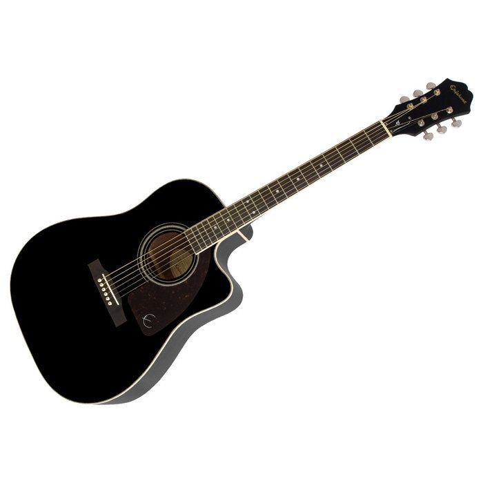 Epiphone AJ-220SCE Elektro-akoestische gitaar in ebbenhout