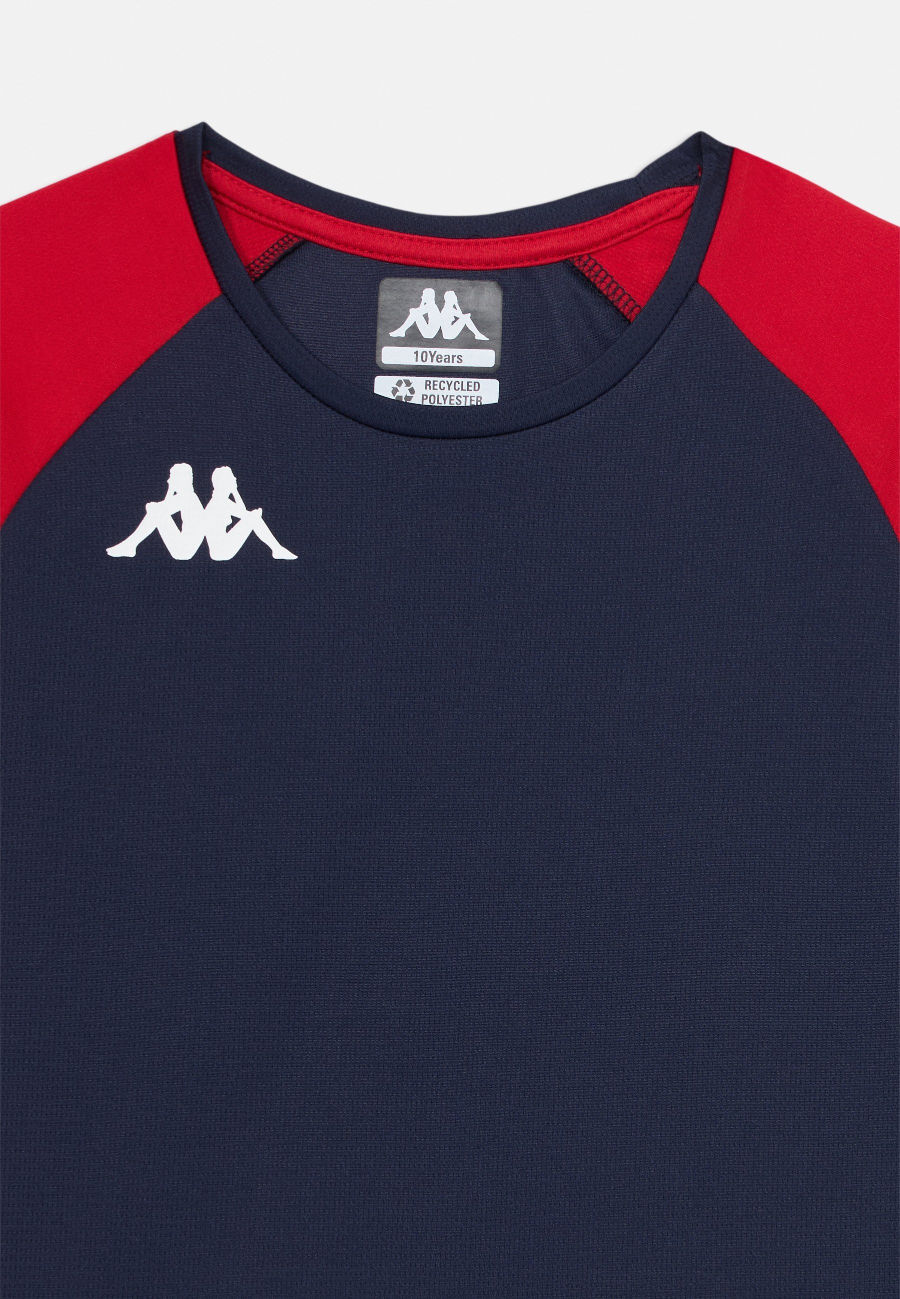 Kappa LORETO UNISEX - T-shirt sportiva - blu navy/rosso