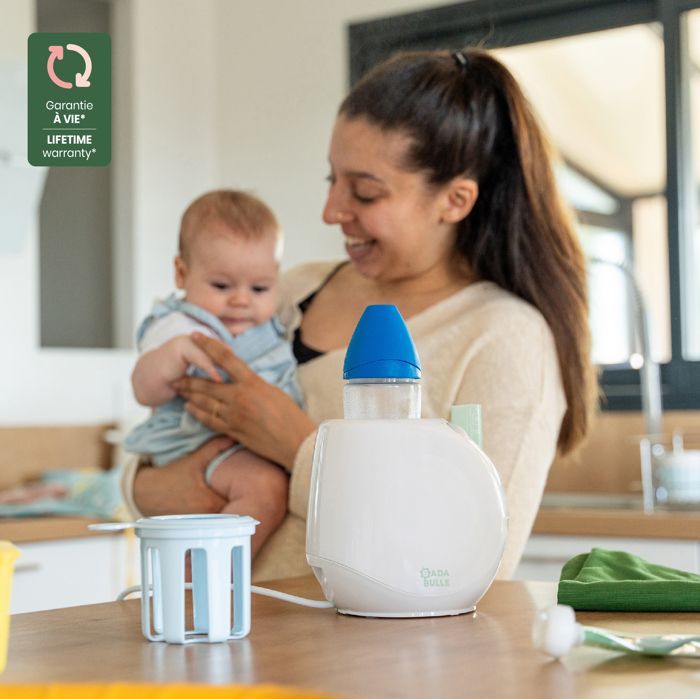 Aquecedor de Mamadeiras Doméstico Badabulle Easy(+) - Universal - Para Todas as Mamadeiras e Potes de Comida de Bebê