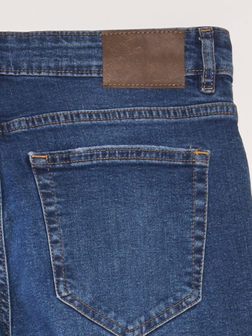 Vaqueros ajustados de 5 bolsillos - Talla L34 - Azul