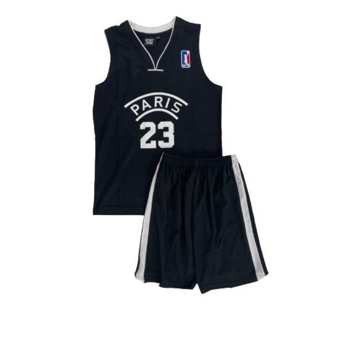 Junior basketball set - SPORT ZONE - PARIS - Black - 12 years - 100% polyester