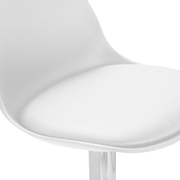 IDMARKET Lot de 4 tabourets de bar KARL design blanc