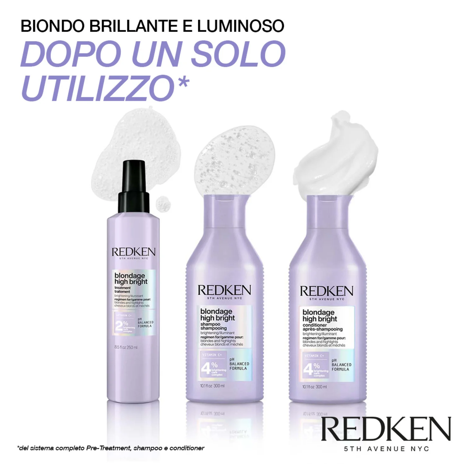 Blondage High Bright Conditioner - Balsamo Protezione Colore Capelli, Balsamo Illuminante Capelli