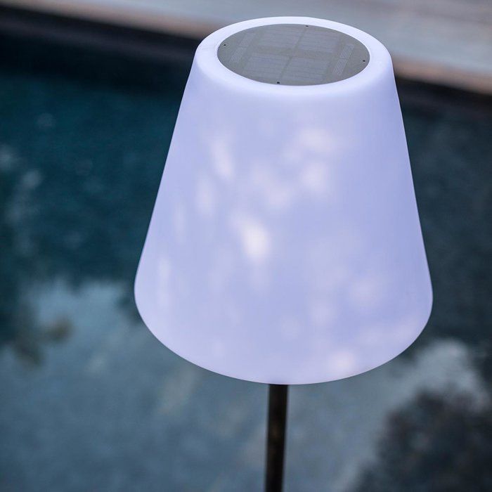 Lámpara de pie solar para exteriores - LUMISKY - STANDY SOLAR 150 - LED blanco cálido regulable - Recargable - 150 cm de altura