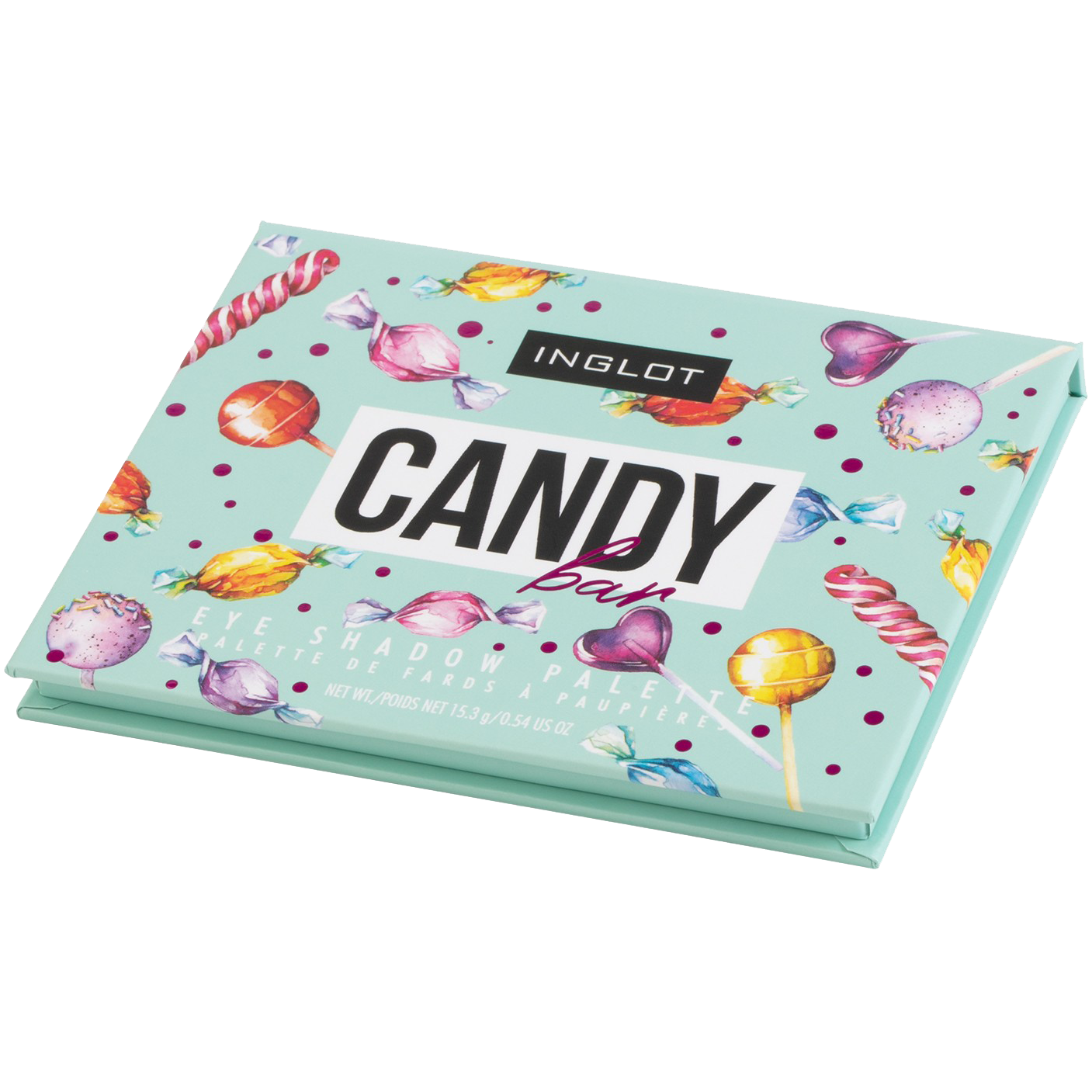 Paleta očných tieňov Inglot, 15,3 g, čokoládová tyčinka