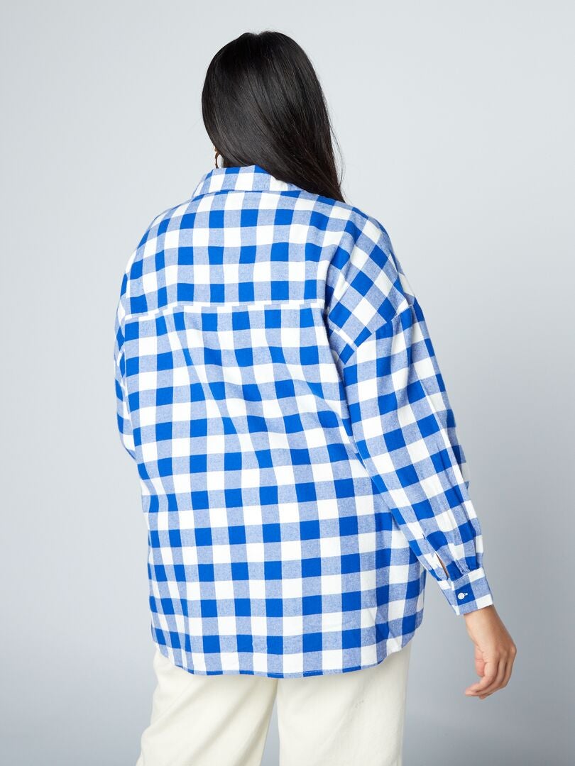 Camisa de franela - AZUL